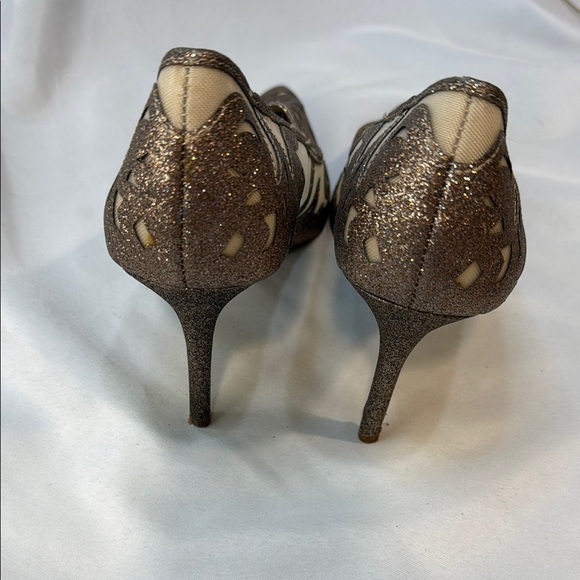 Jessica Simpson Women Liereena2 Bronze Glitter, Mesh, Pointed Stiletto, size 10M - Picture 6 of 13